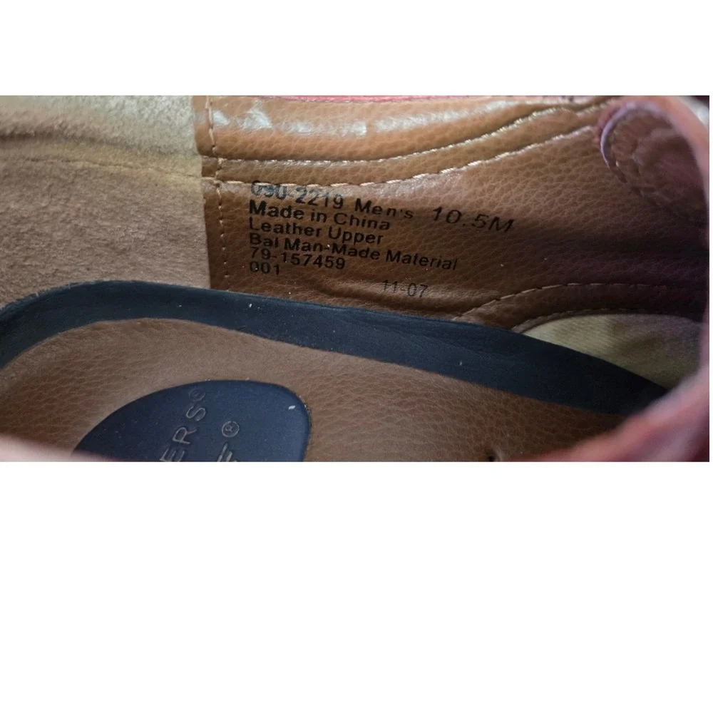 Leather Dockers Oxford Shoes Mens 10.5 Brown Gordon‎ Cap Toe Business Casual